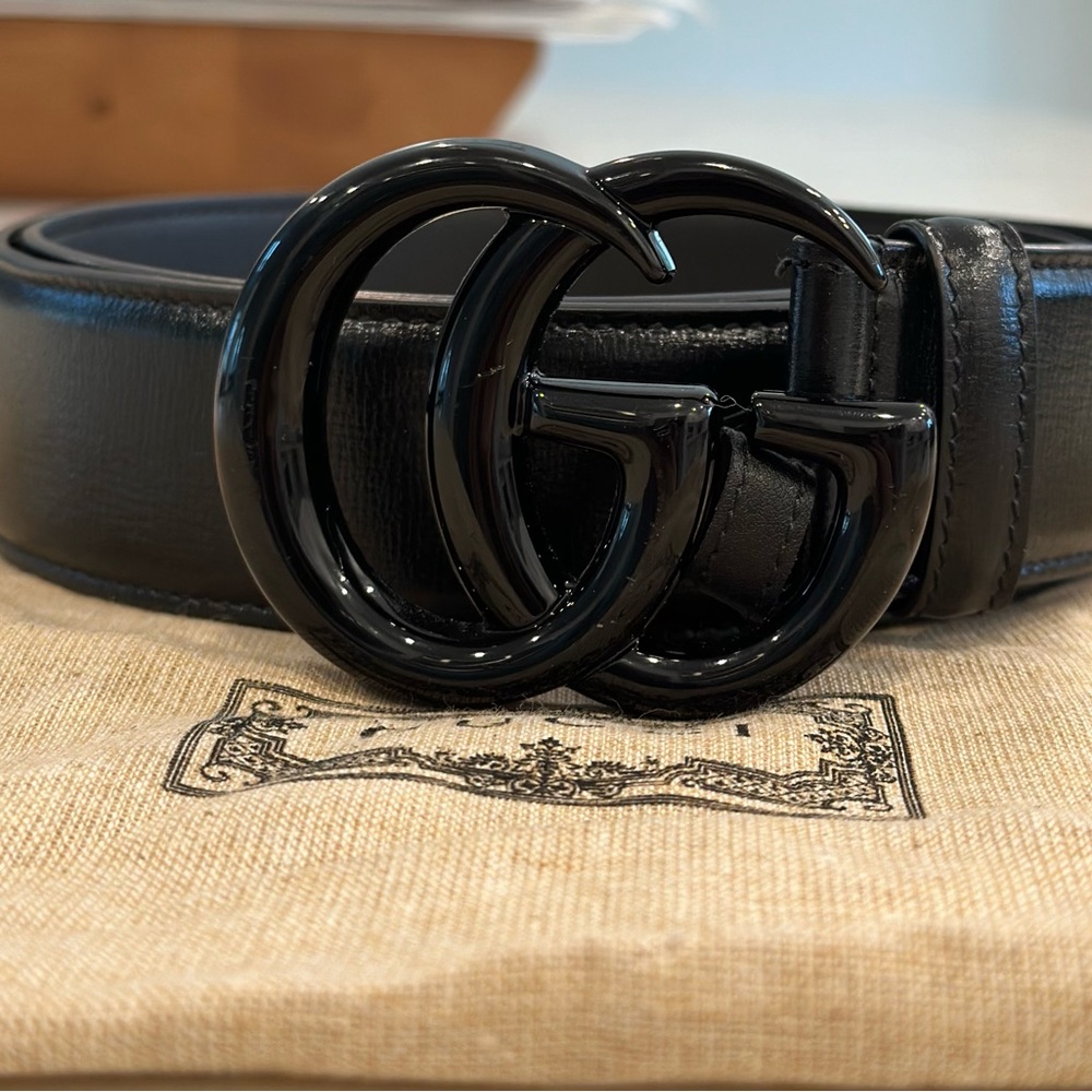 Gucci GG Marmont Leather Belt